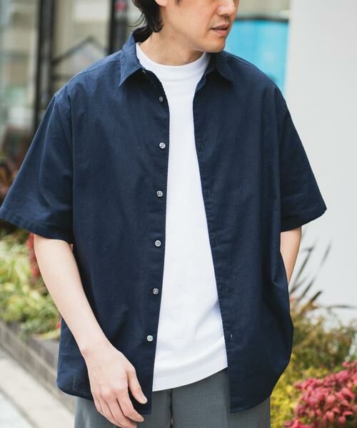 URBAN RESEARCH DOORS / アーバンリサーチ ドアーズ シャツ・ブラウス | ヘンプコットン レギュラーカラーシャツ | 詳細15