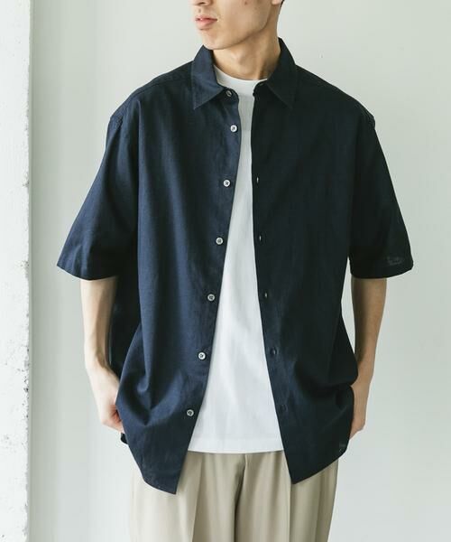 URBAN RESEARCH DOORS / アーバンリサーチ ドアーズ シャツ・ブラウス | ヘンプコットン レギュラーカラーシャツ | 詳細18