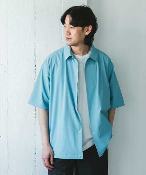 URBAN RESEARCH DOORS / アーバンリサーチ ドアーズ シャツ・ブラウス | 『仁村紗和さん着用』『UR TECH』サマシェア シャツカーディガン | 詳細11