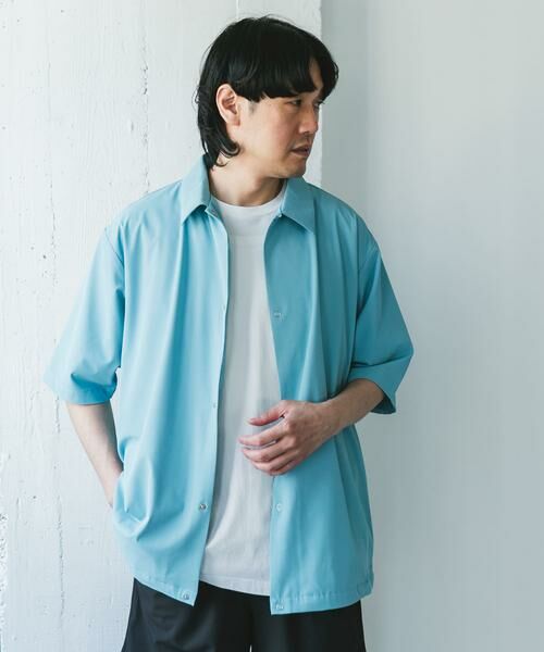 URBAN RESEARCH DOORS / アーバンリサーチ ドアーズ シャツ・ブラウス | 『仁村紗和さん着用』『UR TECH』サマシェア シャツカーディガン | 詳細12