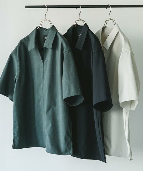 URBAN RESEARCH DOORS / アーバンリサーチ ドアーズ シャツ・ブラウス | 『UR TECH DRYLUXE』ZIP SHIRTS | 詳細10