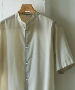 URBAN RESEARCH DOORS / アーバンリサーチ ドアーズ シャツ・ブラウス | 『XLサイズ/WEB限定』『UR TECH 高機能リネン』バンドカラーシャツ