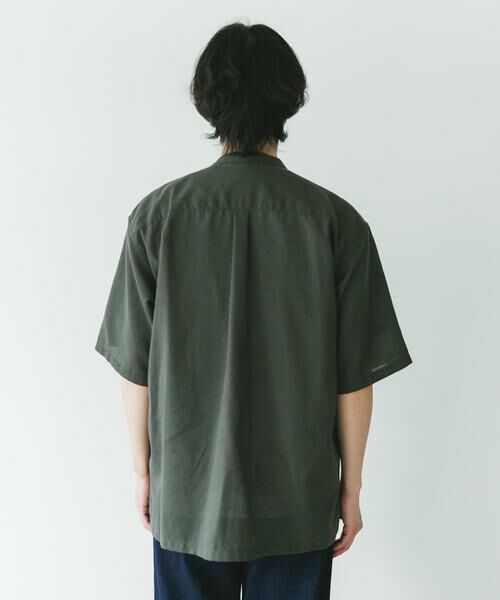 URBAN RESEARCH DOORS / アーバンリサーチ ドアーズ シャツ・ブラウス | 『XLサイズ/WEB限定』『UR TECH 高機能リネン』バンドカラーシャツ | 詳細11