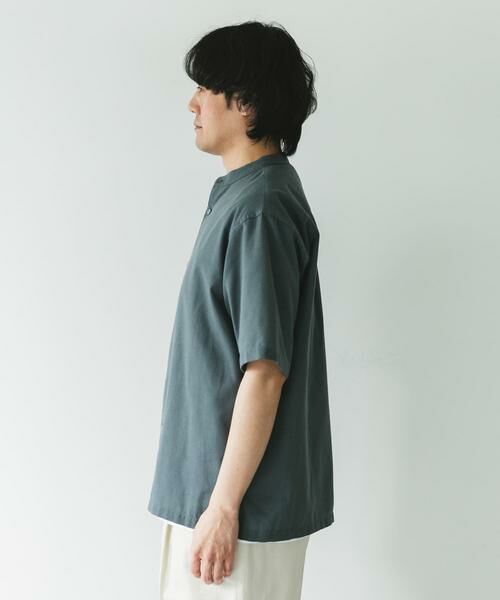 URBAN RESEARCH DOORS / アーバンリサーチ ドアーズ シャツ・ブラウス | 『XLサイズ/WEB限定』『UR TECH 高機能リネン』バンドカラーシャツ | 詳細26