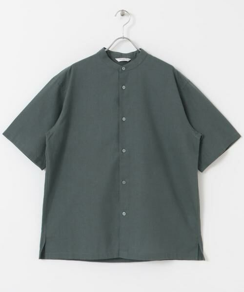 URBAN RESEARCH DOORS / アーバンリサーチ ドアーズ シャツ・ブラウス | 『XLサイズ/WEB限定』『UR TECH 高機能リネン』バンドカラーシャツ | 詳細28