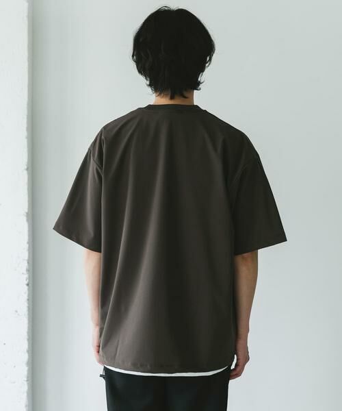 URBAN RESEARCH DOORS / アーバンリサーチ ドアーズ Tシャツ | 『吸水速乾/UVカット/防シワ』ダブルクロス ストレッチプルオーバー | 詳細10