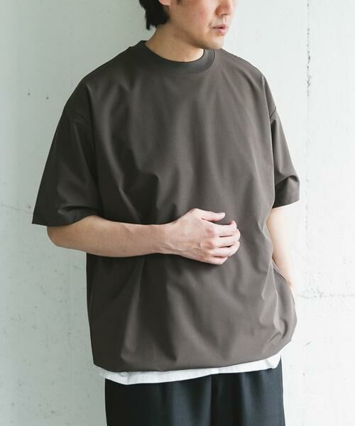 URBAN RESEARCH DOORS / アーバンリサーチ ドアーズ Tシャツ | 『吸水速乾/UVカット/防シワ』ダブルクロス ストレッチプルオーバー | 詳細2