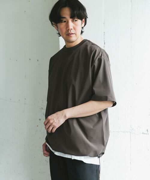 URBAN RESEARCH DOORS / アーバンリサーチ ドアーズ Tシャツ | 『吸水速乾/UVカット/防シワ』ダブルクロス ストレッチプルオーバー | 詳細4