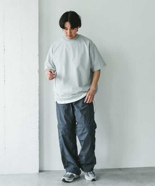 URBAN RESEARCH DOORS / アーバンリサーチ ドアーズ Tシャツ | 『吸水速乾/UVカット/防シワ』ダブルクロス ストレッチプルオーバー | 詳細24