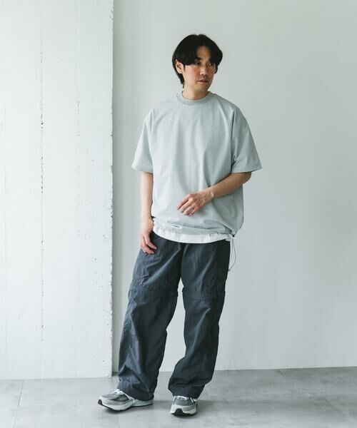 URBAN RESEARCH DOORS / アーバンリサーチ ドアーズ Tシャツ | 『吸水速乾/UVカット/防シワ』ダブルクロス ストレッチプルオーバー | 詳細25