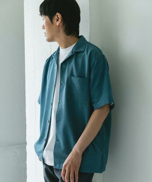 URBAN RESEARCH DOORS / アーバンリサーチ ドアーズ シャツ・ブラウス | マイクロサッカー オープンカラー ショートスリーブシャツ | 詳細10