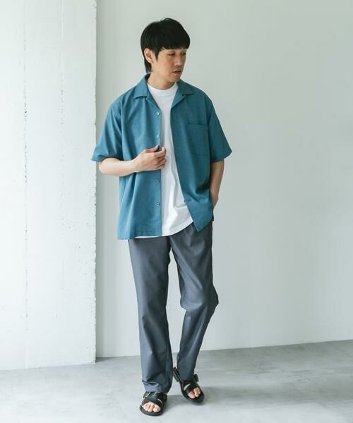 URBAN RESEARCH DOORS / アーバンリサーチ ドアーズ シャツ・ブラウス | マイクロサッカー オープンカラー ショートスリーブシャツ | 詳細12