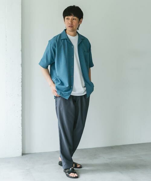 URBAN RESEARCH DOORS / アーバンリサーチ ドアーズ シャツ・ブラウス | マイクロサッカー オープンカラー ショートスリーブシャツ | 詳細13