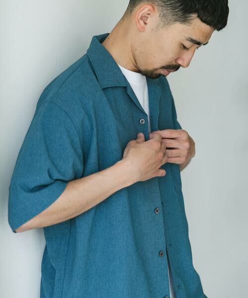 URBAN RESEARCH DOORS / アーバンリサーチ ドアーズ シャツ・ブラウス | マイクロサッカー オープンカラー ショートスリーブシャツ | 詳細17