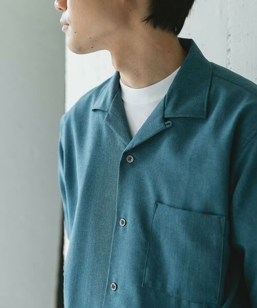 URBAN RESEARCH DOORS / アーバンリサーチ ドアーズ シャツ・ブラウス | マイクロサッカー オープンカラー ショートスリーブシャツ | 詳細2