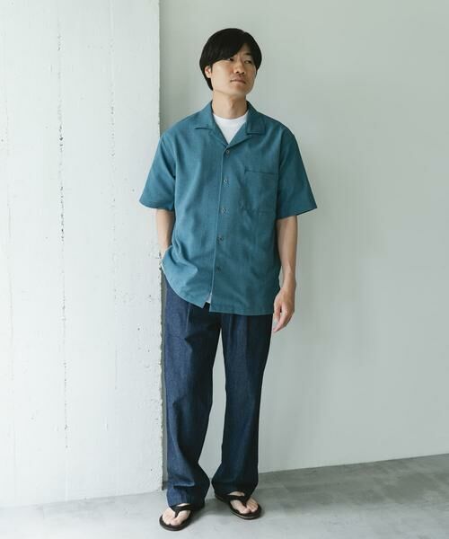 URBAN RESEARCH DOORS / アーバンリサーチ ドアーズ シャツ・ブラウス | マイクロサッカー オープンカラー ショートスリーブシャツ | 詳細6