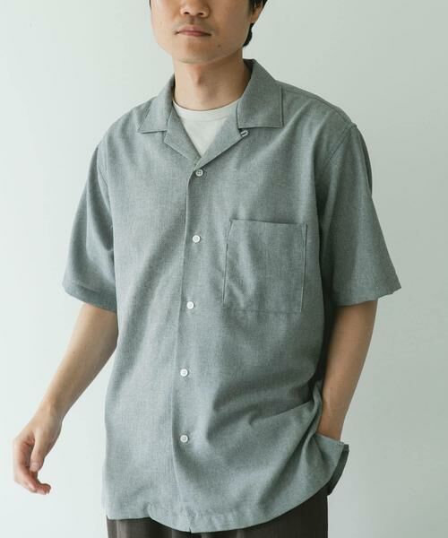 URBAN RESEARCH DOORS / アーバンリサーチ ドアーズ シャツ・ブラウス | マイクロサッカー オープンカラー ショートスリーブシャツ | 詳細22