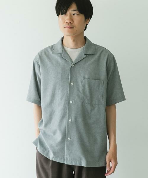 URBAN RESEARCH DOORS / アーバンリサーチ ドアーズ シャツ・ブラウス | マイクロサッカー オープンカラー ショートスリーブシャツ | 詳細23