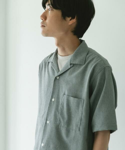 URBAN RESEARCH DOORS / アーバンリサーチ ドアーズ シャツ・ブラウス | マイクロサッカー オープンカラー ショートスリーブシャツ | 詳細26