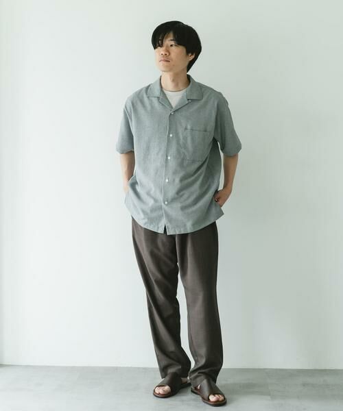 URBAN RESEARCH DOORS / アーバンリサーチ ドアーズ シャツ・ブラウス | マイクロサッカー オープンカラー ショートスリーブシャツ | 詳細27