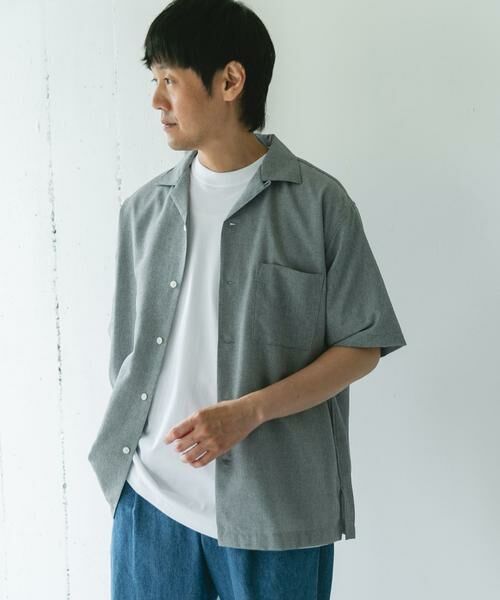 URBAN RESEARCH DOORS / アーバンリサーチ ドアーズ シャツ・ブラウス | マイクロサッカー オープンカラー ショートスリーブシャツ | 詳細29