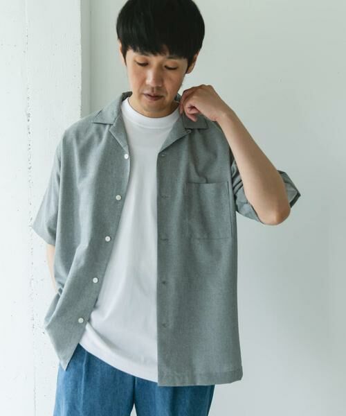 URBAN RESEARCH DOORS / アーバンリサーチ ドアーズ シャツ・ブラウス | マイクロサッカー オープンカラー ショートスリーブシャツ | 詳細30