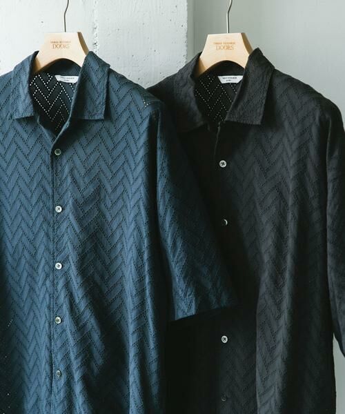 URBAN RESEARCH DOORS / アーバンリサーチ ドアーズ シャツ・ブラウス | カラミショートスリーブシャツ | 詳細12