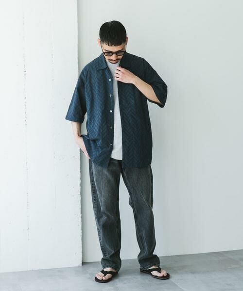 URBAN RESEARCH DOORS / アーバンリサーチ ドアーズ シャツ・ブラウス | カラミショートスリーブシャツ | 詳細8