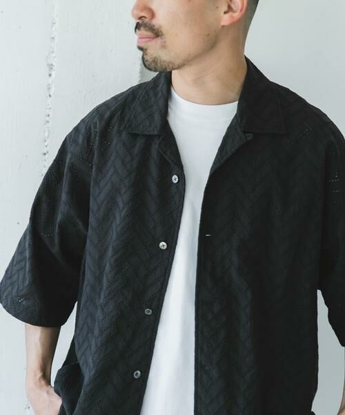 URBAN RESEARCH DOORS / アーバンリサーチ ドアーズ シャツ・ブラウス | カラミショートスリーブシャツ | 詳細25