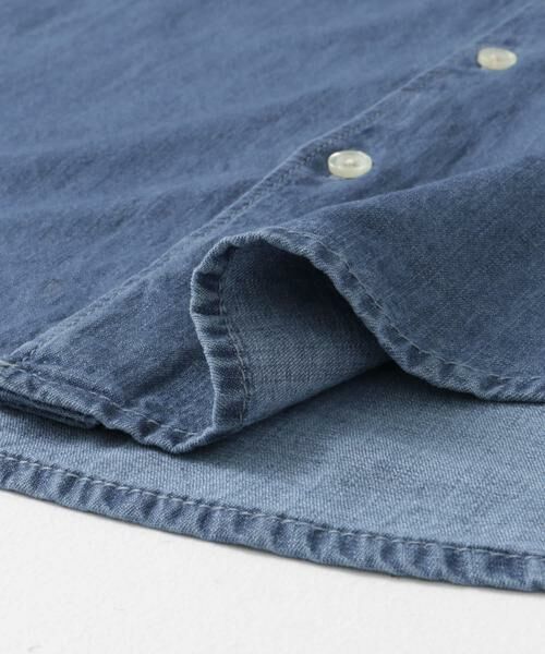 URBAN RESEARCH DOORS / アーバンリサーチ ドアーズ シャツ・ブラウス | リネン混 デニムバンドショートスリーブシャツ | 詳細24