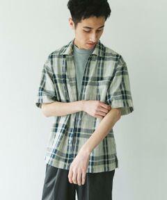 URBAN RESEARCH DOORS / アーバンリサーチ ドアーズ シャツ・ブラウス | カラミ織ショートスリーブチェックシャツ