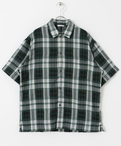 URBAN RESEARCH DOORS / アーバンリサーチ ドアーズ シャツ・ブラウス | カラミ織ショートスリーブチェックシャツ | 詳細7