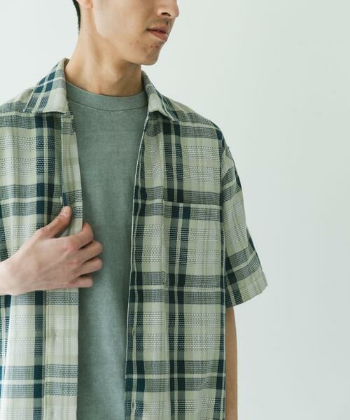 URBAN RESEARCH DOORS / アーバンリサーチ ドアーズ シャツ・ブラウス | カラミ織ショートスリーブチェックシャツ | 詳細12