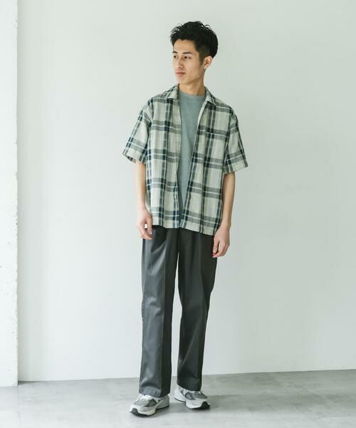 URBAN RESEARCH DOORS / アーバンリサーチ ドアーズ シャツ・ブラウス | カラミ織ショートスリーブチェックシャツ | 詳細13