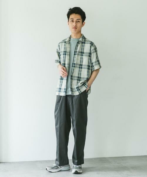 URBAN RESEARCH DOORS / アーバンリサーチ ドアーズ シャツ・ブラウス | カラミ織ショートスリーブチェックシャツ | 詳細14