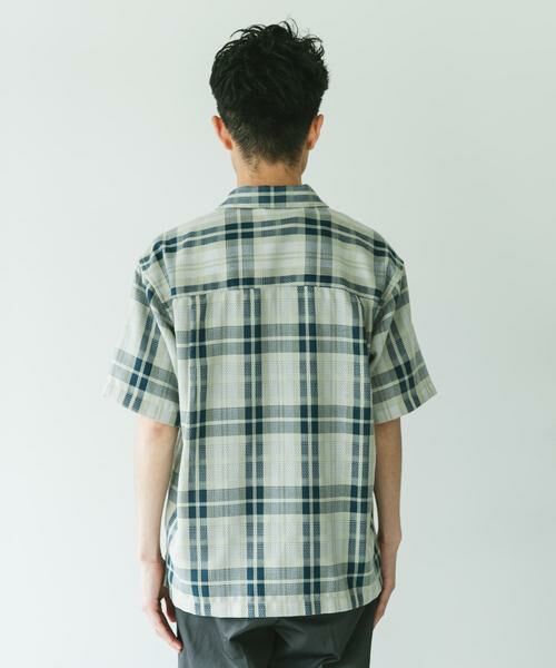 URBAN RESEARCH DOORS / アーバンリサーチ ドアーズ シャツ・ブラウス | カラミ織ショートスリーブチェックシャツ | 詳細17