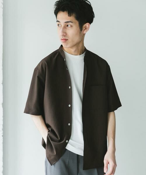 URBAN RESEARCH DOORS / アーバンリサーチ ドアーズ シャツ・ブラウス | 『XLサイズ/WEB限定』『吸水速乾』セオアルファバンドカラーショートスリーブシャツ | 詳細3