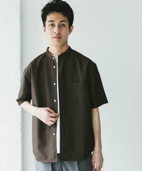 URBAN RESEARCH DOORS / アーバンリサーチ ドアーズ シャツ・ブラウス | 『XLサイズ/WEB限定』『吸水速乾』セオアルファバンドカラーショートスリーブシャツ | 詳細6