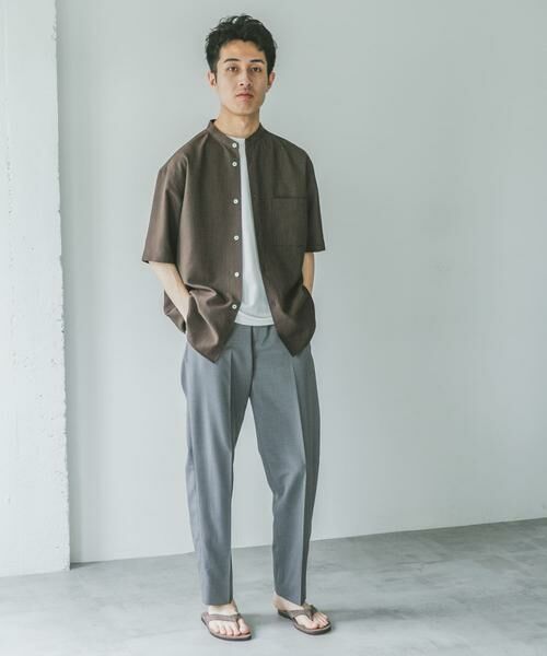 URBAN RESEARCH DOORS / アーバンリサーチ ドアーズ シャツ・ブラウス | 『XLサイズ/WEB限定』『吸水速乾』セオアルファバンドカラーショートスリーブシャツ | 詳細7