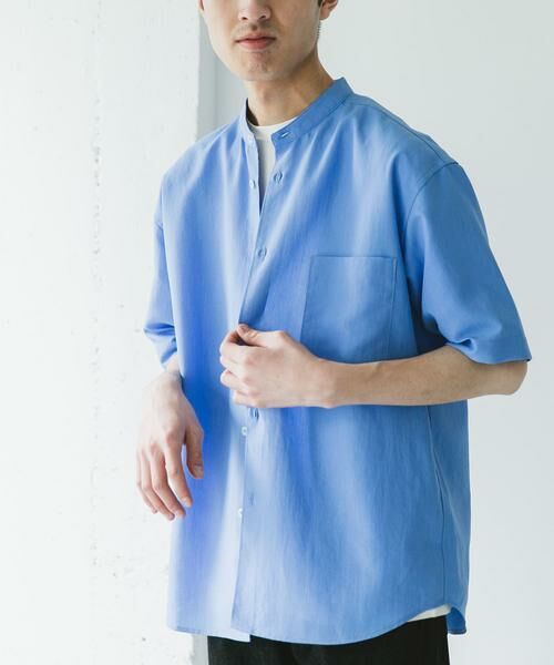 URBAN RESEARCH DOORS / アーバンリサーチ ドアーズ シャツ・ブラウス | 『XLサイズ/WEB限定』『吸水速乾』セオアルファバンドカラーショートスリーブシャツ | 詳細11