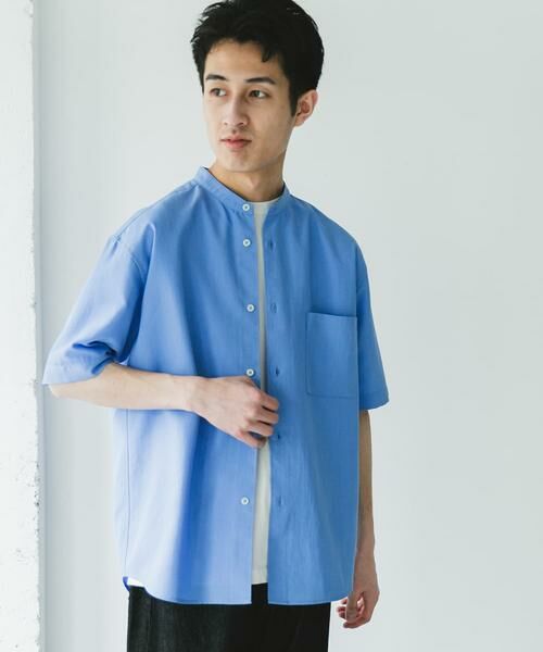 URBAN RESEARCH DOORS / アーバンリサーチ ドアーズ シャツ・ブラウス | 『XLサイズ/WEB限定』『吸水速乾』セオアルファバンドカラーショートスリーブシャツ | 詳細13