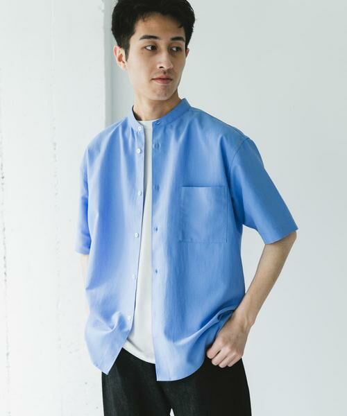 URBAN RESEARCH DOORS / アーバンリサーチ ドアーズ シャツ・ブラウス | 『XLサイズ/WEB限定』『吸水速乾』セオアルファバンドカラーショートスリーブシャツ | 詳細14