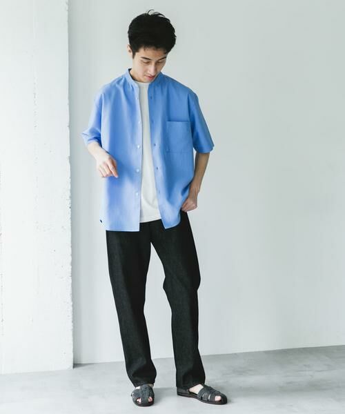 URBAN RESEARCH DOORS / アーバンリサーチ ドアーズ シャツ・ブラウス | 『XLサイズ/WEB限定』『吸水速乾』セオアルファバンドカラーショートスリーブシャツ | 詳細15