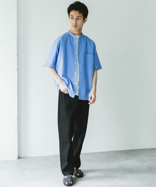 URBAN RESEARCH DOORS / アーバンリサーチ ドアーズ シャツ・ブラウス | 『XLサイズ/WEB限定』『吸水速乾』セオアルファバンドカラーショートスリーブシャツ | 詳細16