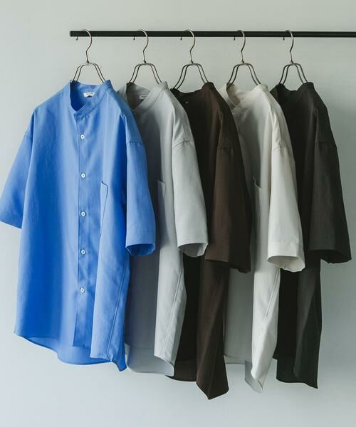 URBAN RESEARCH DOORS / アーバンリサーチ ドアーズ シャツ・ブラウス | 『XLサイズ/WEB限定』『吸水速乾』セオアルファバンドカラーショートスリーブシャツ | 詳細17