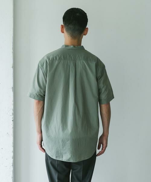 URBAN RESEARCH DOORS / アーバンリサーチ ドアーズ シャツ・ブラウス | 玉虫シャンブレー バンドカラーシャツ | 詳細16