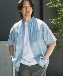 URBAN RESEARCH DOORS / アーバンリサーチ ドアーズ シャツ・ブラウス | TC バンドカラー ショートスリーブシャツ