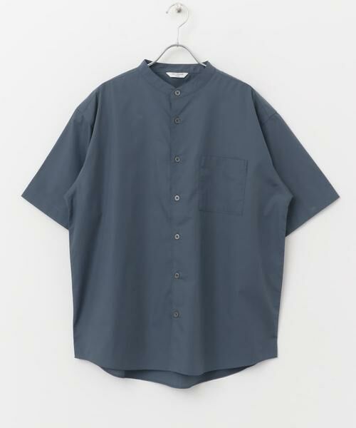 URBAN RESEARCH DOORS / アーバンリサーチ ドアーズ シャツ・ブラウス | TC バンドカラー ショートスリーブシャツ | 詳細9