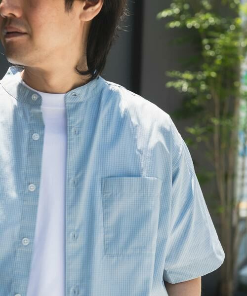 URBAN RESEARCH DOORS / アーバンリサーチ ドアーズ シャツ・ブラウス | TC バンドカラー ショートスリーブシャツ | 詳細19