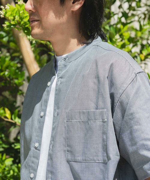 URBAN RESEARCH DOORS / アーバンリサーチ ドアーズ シャツ・ブラウス | TC バンドカラー ショートスリーブシャツ | 詳細27